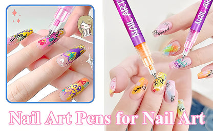 Nail Art Pens Set of 12 Colors