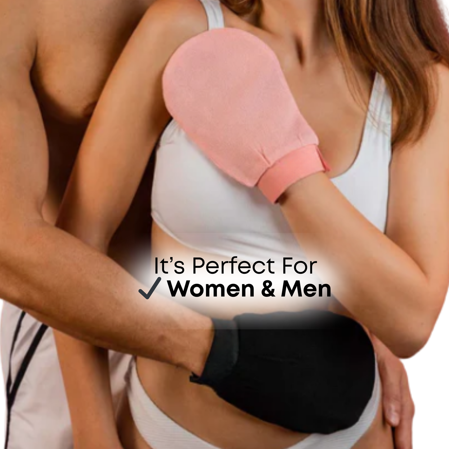 Pushya Moroccan Hammam Body Exfoliating Glove |SET OF 3 |Deep Exfoliation for Tan Removal, Ingrown Hair & Smooth Skin