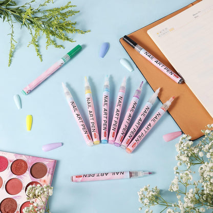 Nail Art Pens Set of 12 Colors