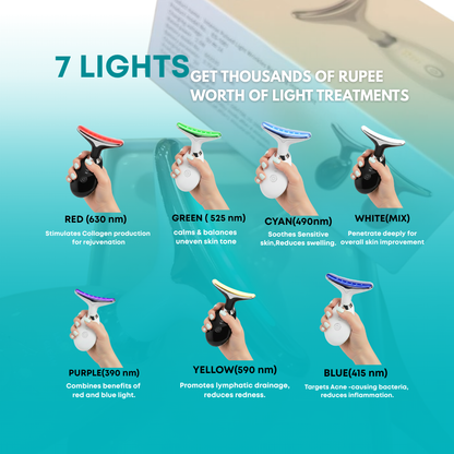 Pushya LED Face Sculptor | Face & Neck Massager for Lifting, Glow & Sculpting