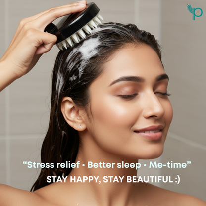 Pushya Silicone Scalp Massager |SET OF 2| – Deep Scalp Cleansing, Anti-Dandruff & Relaxing Head Massage Tool
