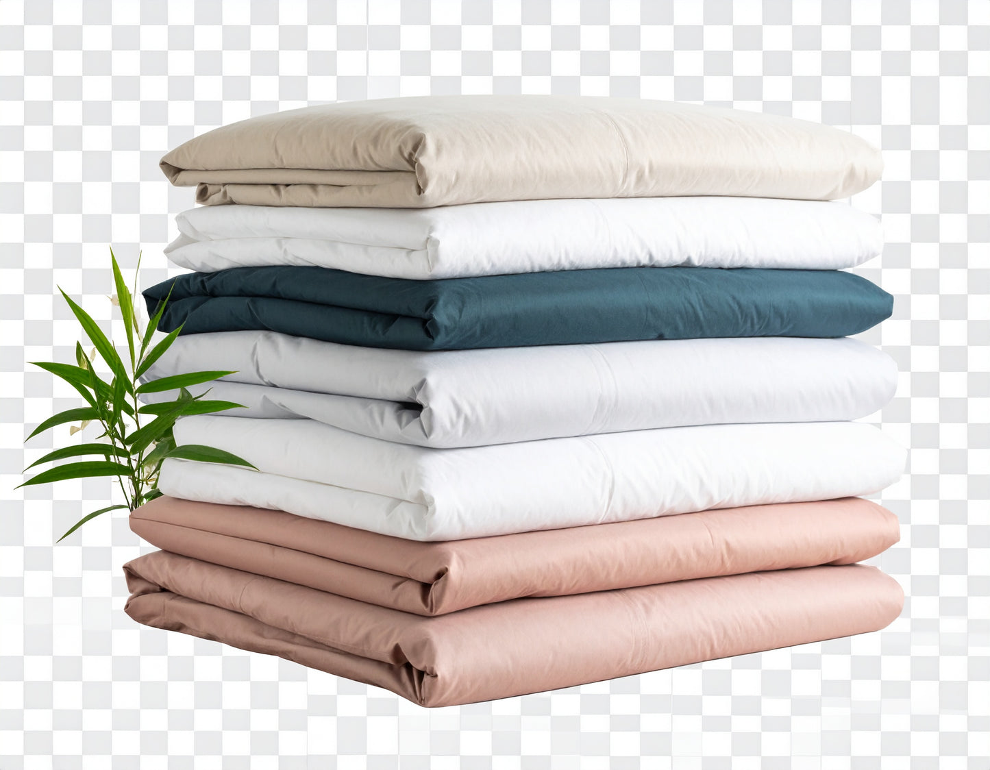 100% Bamboo Bedsheet with 2 Pillow Covers | Winter Sky (Dark Blue Color) | Flat Sheet (Queen / King) | 400 TC |