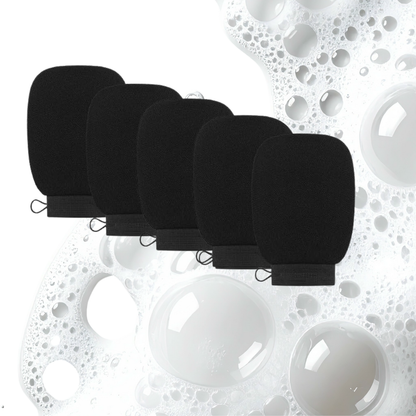 Pushya Moroccan Hammam Body Exfoliating Glove |SET OF 3 |Deep Exfoliation for Tan Removal, Ingrown Hair & Smooth Skin