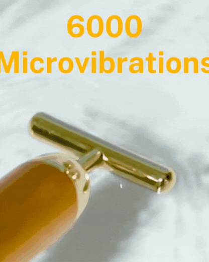 24K Gold Energy Beauty Bar Electric Facial Massage Roller